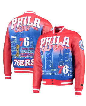 Philadelphia 76ers remix varsity full-zip jacket