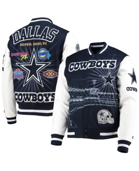 Dallas Cowboys remix varsity full-zip jacket