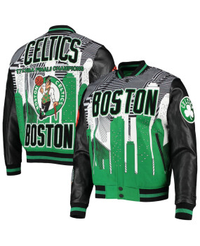 Boston Celtics remix varsity full-zip jacket