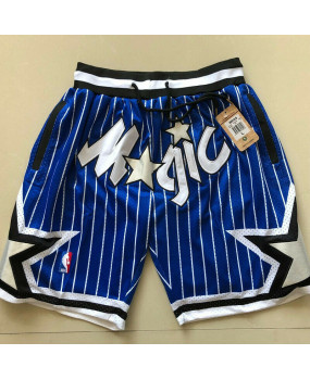 Basketball Shorts 4 Pockets Orlando Magic Blue Retro Men 